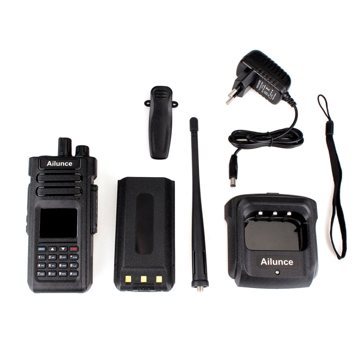RETEVIS HD1 136-174&400-480MHz&76-107.95MHz 3000CHS Dual Band DMR Digital Waterproof Two Way Radio Handheld Walkie Talkie, EU Plug(Black) - free shipping - PMC TechLife - Order now!