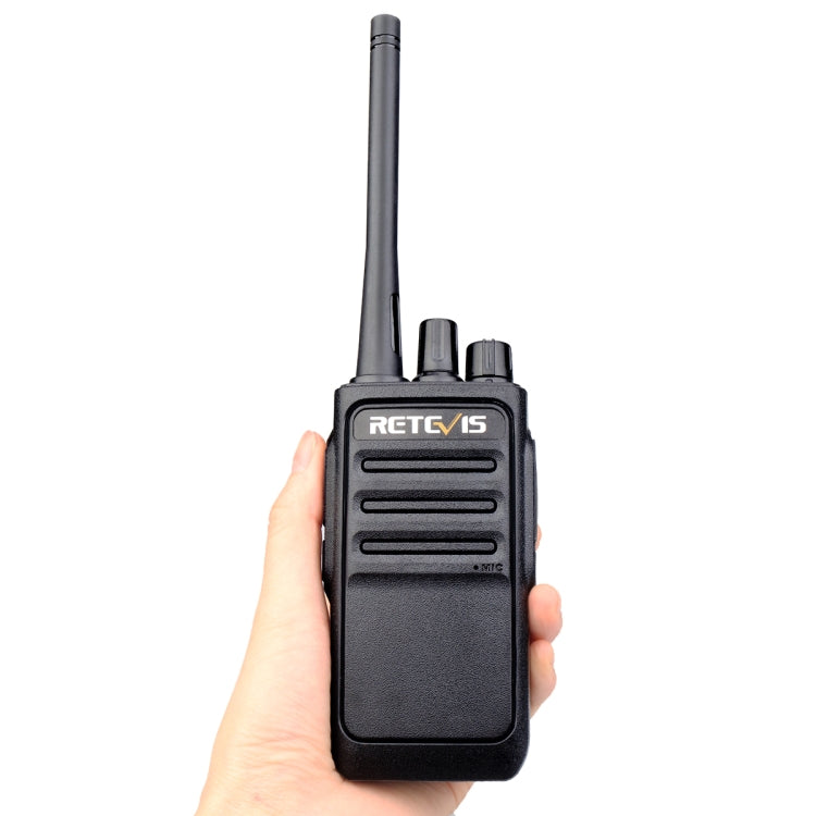 1 Pair RETEVIS RT617 0.5W PMR446 16CHS Two Way Radio Handheld Walkie Talkie, EU Plug(Black) - free shipping - PMC Jewellery - Order now!