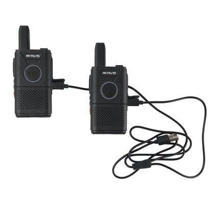 1 Pair RETEVIS RT18 PMR446 16CHS Dual PTT Handheld Walkie Talkie, EU Plug(Black) - Handheld Walkie Talkie by RETEVIS | Online Shopping South Africa | PMC Jewellery | Buy Now Pay Later Mobicred