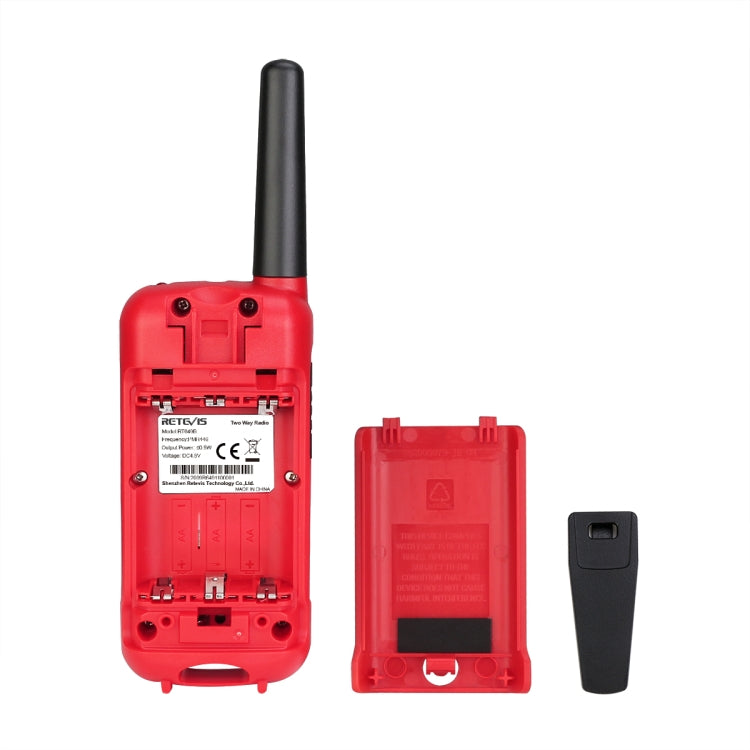 1 Pair RETEVIS RT649B 0.5W EU Frequency 446.00625-446.19375MHz 16CHS Two Way Radio Handheld Walkie Talkie, EU Plug(Red) - free shipping - PMC Jewellery - Order now!