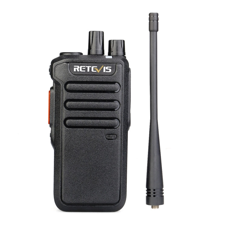 RETEVIS RT43 5W UHF 400-480MHz 32CHS DMR Digital Two Way Radio Handheld Walkie Talkie, US Plug(Black) - Handheld Walkie Talkie by RETEVIS | Online Shopping South Africa | PMC Jewellery | Buy Now Pay Later Mobicred