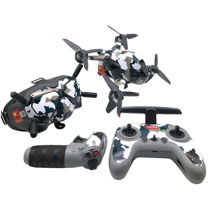 FPV-TZ-SF 4 in 1 Waterproof Anti-Scratch Decal Skin Wrap Stickers Personalized Film Kits for DJI FPV Drone & Goggles V2 & Remote Control & Rocker(Camouflage Pattern) - Protective Film & Stickers by PMC Jewellery | Online Shopping South Africa | PMC Jewellery | Buy Now Pay Later Mobicred