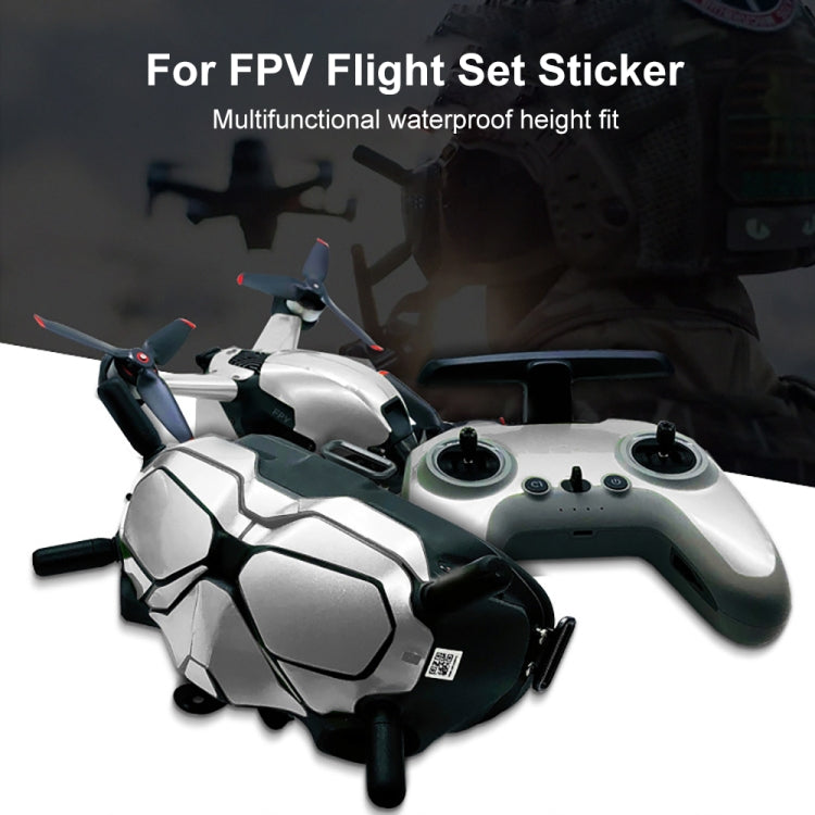 FPV-TZ-SF 4 in 1 Waterproof Anti-Scratch Decal Skin Wrap Stickers Personalized Film Kits for DJI FPV Drone & Goggles V2 & Remote Control & Rocker(Camouflage Green) - Protective Film & Stickers by PMC Jewellery | Online Shopping South Africa | PMC Jewellery | Buy Now Pay Later Mobicred