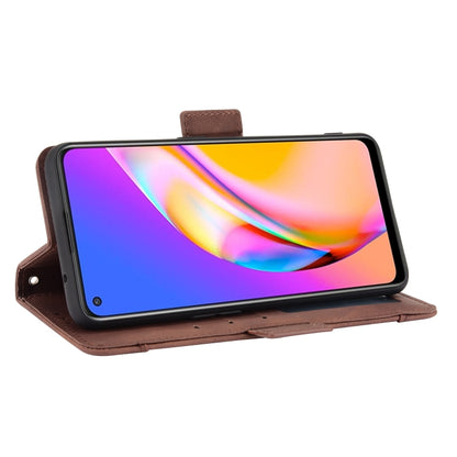 For OPPO A94 5G / Reno5Z 5G / F19 Pro+ 5G Skin Feel Calf Pattern Horizontal Flip Leather Case with Holder & Card Slots & Photo Frame(Brown) - OPPO Cases by PMC Jewellery | Online Shopping South Africa | PMC Jewellery | Buy Now Pay Later Mobicred