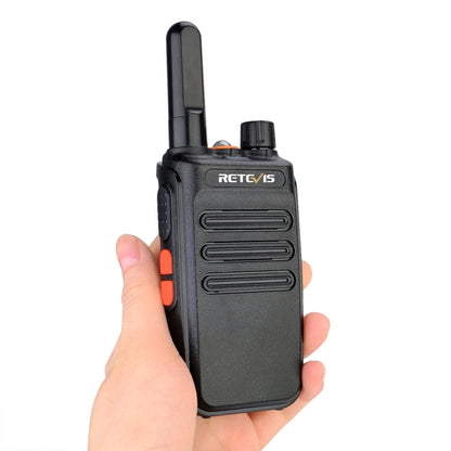 1 Pair RETEVIS RB35 2W US Frequency 462.5500-462.7250MHz 16CHS FRS License-free Two Way Radio Handheld Walkie Talkie(Black) - Handheld Walkie Talkie by RETEVIS | Online Shopping South Africa | PMC Jewellery | Buy Now Pay Later Mobicred