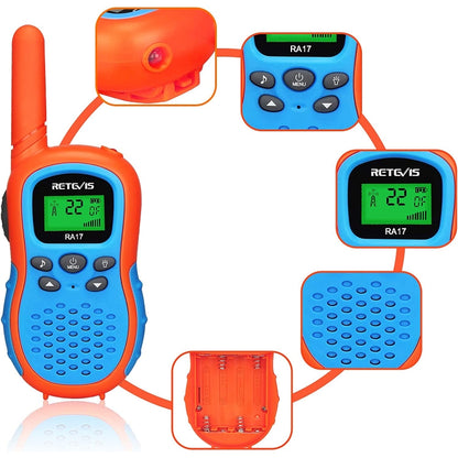 3 PCS / Set RETEVIS RA17 0.5W US Frequency 22CHS License-free Children Handheld Walkie Talkie - Children by RETEVIS | Online Shopping South Africa | PMC Jewellery | Buy Now Pay Later Mobicred