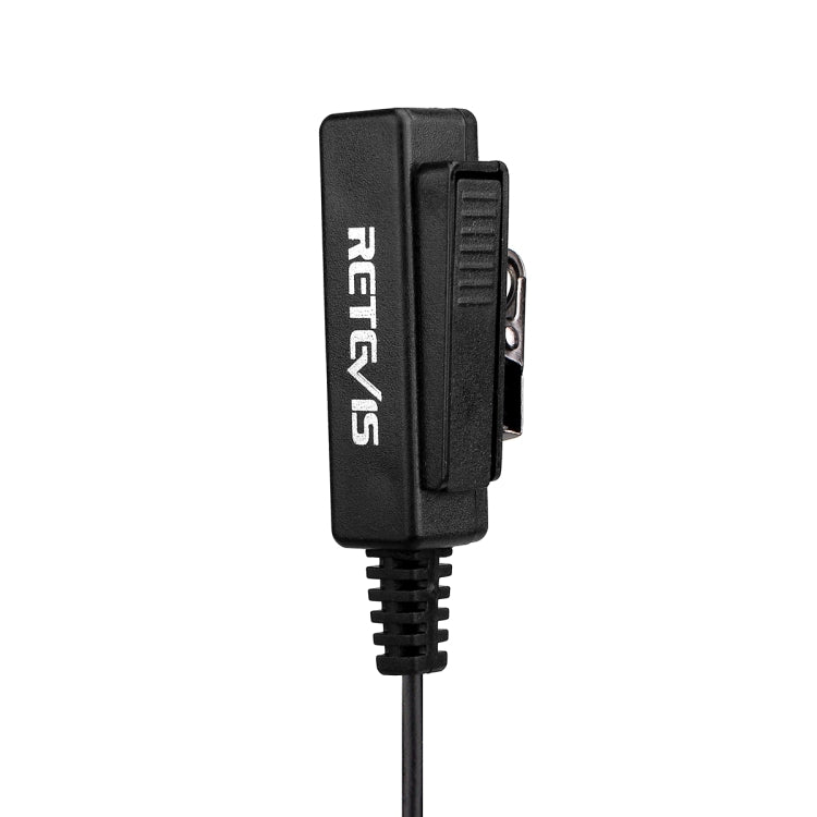 RETEVIS TK 2 Pin Long Clip Air Guide Covert Acoustic Tube Earpiece Speaker Microphone for H-777 / RT-5R / RT-5RV / RT-B6 - Microphones & Headsets by RETEVIS | Online Shopping South Africa | PMC TechLife | Buy Now Pay Later Mobicred