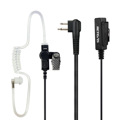 RETEVIS M 2 Pin Long Clip Air Guide Covert Acoustic Tube Earpiece Speaker Microphone - Microphones & Headsets by RETEVIS | Online Shopping South Africa | PMC Jewellery | Buy Now Pay Later Mobicred