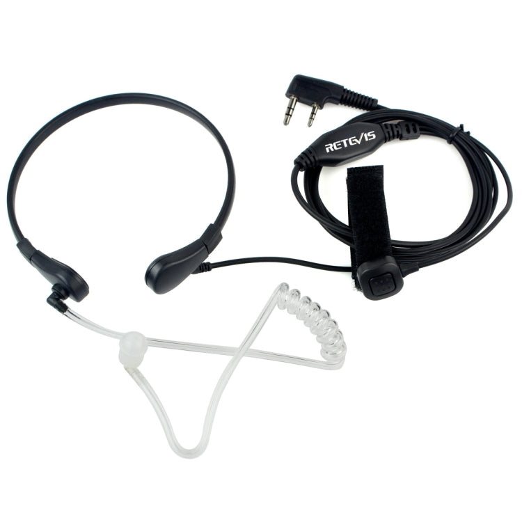 RETEVIS TK Throat PTT Covert Acoustic Tube Earphone Speaker Microphone for H-777 / RT-5R / RT-5RV / RT-B6 - Microphones & Headsets by RETEVIS | Online Shopping South Africa | PMC TechLife | Buy Now Pay Later Mobicred