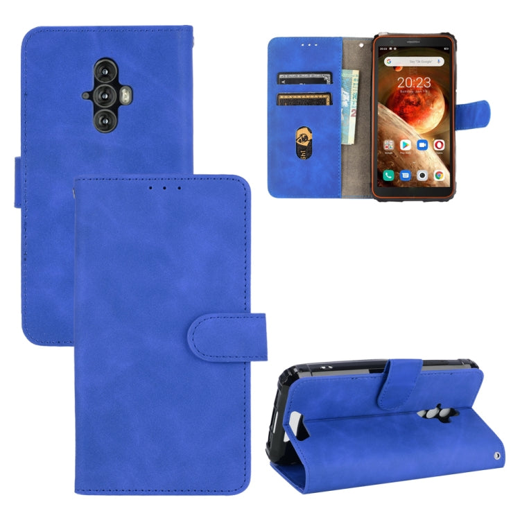 For Blackview BV6600 Solid Color Skin Feel Magnetic Buckle Horizontal Flip Calf Texture PU Leather Case with Holder & Card Slots & Wallet(Blue) - More Brand by PMC Jewellery | Online Shopping South Africa | PMC Jewellery | Buy Now Pay Later Mobicred