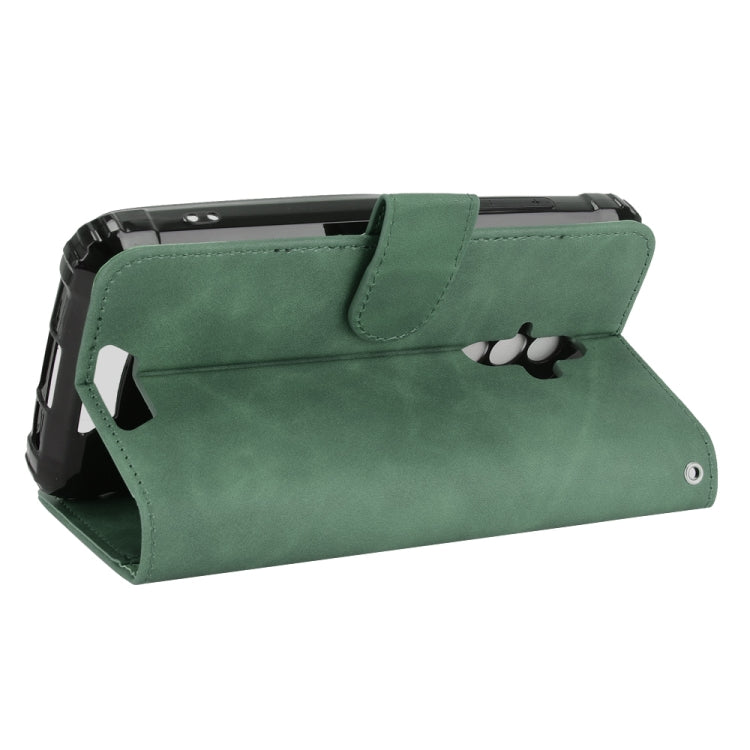 For Blackview BV6600 Solid Color Skin Feel Magnetic Buckle Horizontal Flip Calf Texture PU Leather Case with Holder & Card Slots & Wallet(Green) - More Brand by PMC TechLife | Online Shopping South Africa | PMC TechLife | Buy Now Pay Later Mobicred