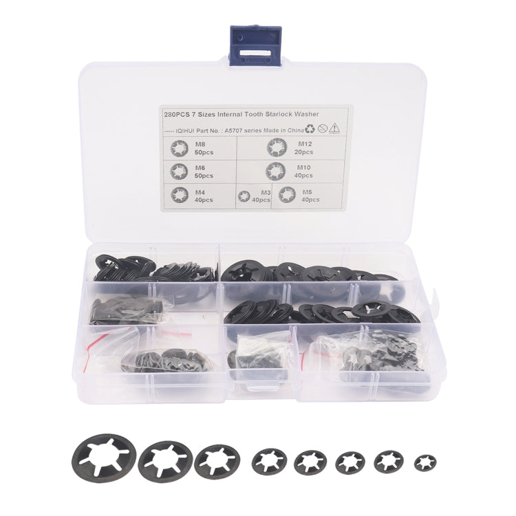 A5707 280 PCS Torx Bearing Clamp Retaining Ring Manganese Steel Quick Speed Locking Washer - Booster Cable & Clip by PMC Jewellery | Online Shopping South Africa | PMC Jewellery | Buy Now Pay Later Mobicred