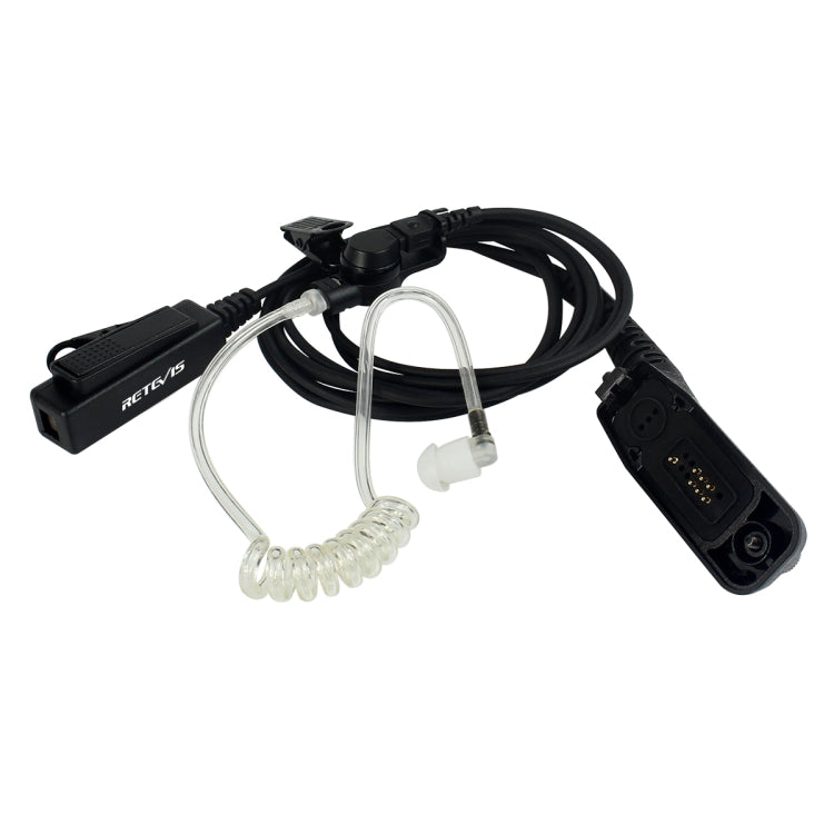 RETEVIS R-1M21 Two-wire Large PTT Acoustic Tube Earphone Microphone for Motorola XPR6000/XPR6550/DP4800/DP4801 - Microphones & Headsets by RETEVIS | Online Shopping South Africa | PMC Jewellery | Buy Now Pay Later Mobicred