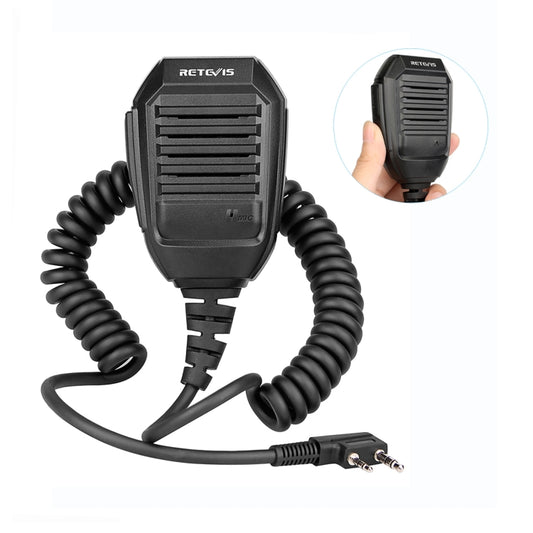 RETEVIS RS-113 2 Pin Remote Speaker Microphone for H777/UV5R/RT21/RT1/RT3 - Microphones & Headsets by RETEVIS | Online Shopping South Africa | PMC Jewellery | Buy Now Pay Later Mobicred