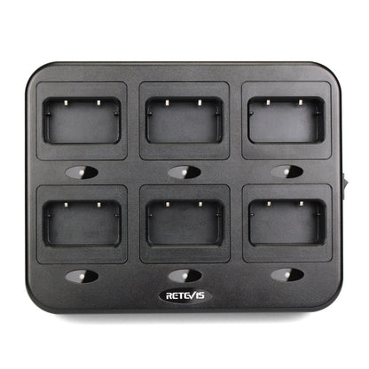 RETEVIS RTC21 Multi-function Six-Way Walkie Talkie Charger for Retevis RT21/RT24, EU Plug - Batteries & Chargers by RETEVIS | Online Shopping South Africa | PMC Jewellery | Buy Now Pay Later Mobicred