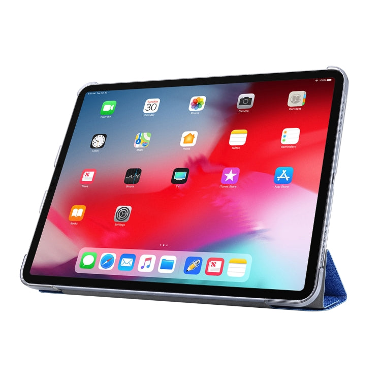 For iPad Air 13 2025 / 2024 / iPad Pro 12.9 2022 / 2021 Silk Texture Horizontal Deformation Flip Leather Tablet Case with Holder(Black) - iPad Pro 12.9 (2022/2021) Cases by PMC TechLife | Online Shopping South Africa | PMC TechLife | Buy Now Pay Later Mobicred
