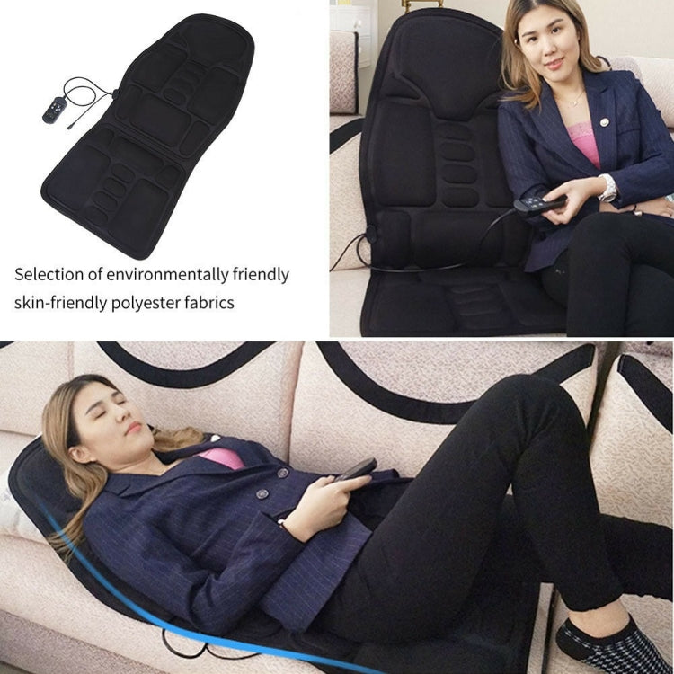 5 Massage Heads 8 Modes Car / Household Multifunctional Whole Body Cervical Massage Seat Cushion, Plug Type:UK Plug(Black) - Seat Accessories by PMC Jewellery | Online Shopping South Africa | PMC Jewellery | Buy Now Pay Later Mobicred