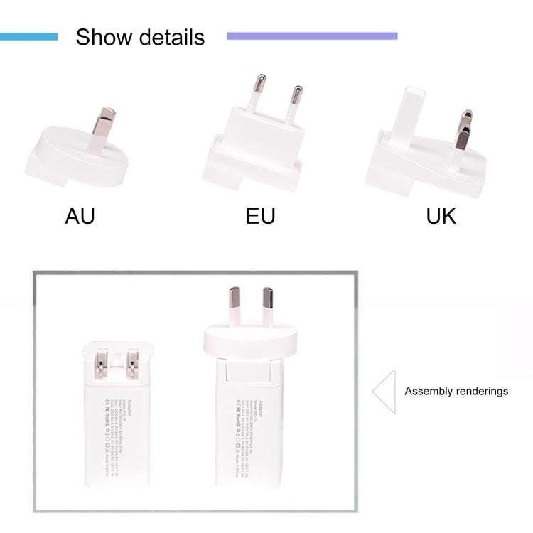 PD30C 30W USB-C / Type-C Port Fast Charging Travel Charger(EU Plug) - USB Charger by PMC Jewellery | Online Shopping South Africa | PMC Jewellery | Buy Now Pay Later Mobicred