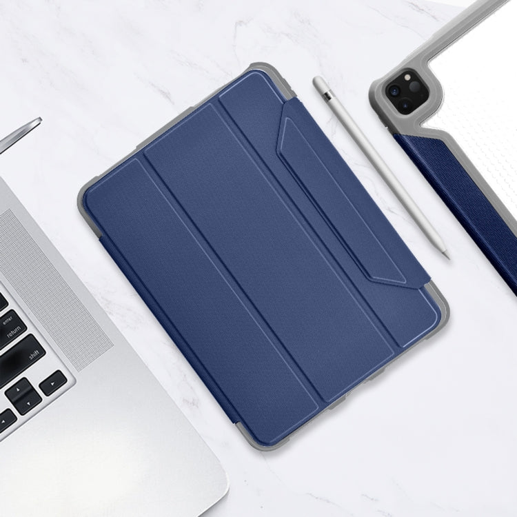 For iPad Pro 11 2022 / 2021 / 2020 Mutural Yagao Series PC Horizontal Flip Leather Tablet Case with Holder & Pen Slot(Blue) - free shipping - PMC TechLife - Order now!