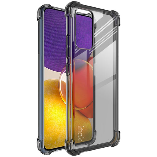 For Samsung Galaxy A82 5G / Quantum 2 IMAK All-inclusive Shockproof Airbag TPU Case with Screen Protector(Transparent Black) - Galaxy Phone Cases by imak | Online Shopping South Africa | PMC Jewellery