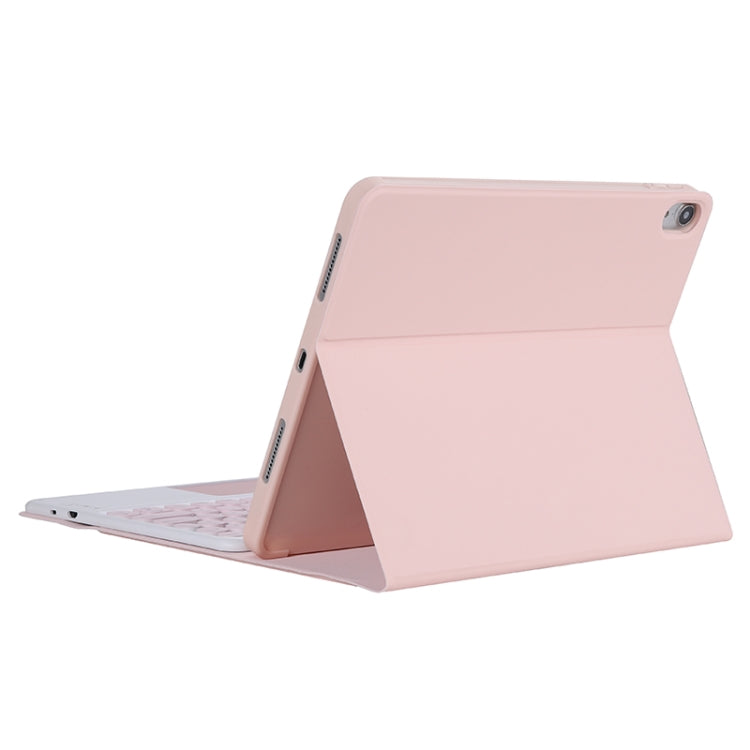 YT11B-A 2021 Detachable Candy Color Skin Texture Round Keycap Bluetooth Keyboard Leather Tablet Case with Touch Control & Pen Slot & Stand For iPad Pro 11 (2021)(Pink) - For iPad Pro by PMC TechLife | Online Shopping South Africa | PMC TechLife
