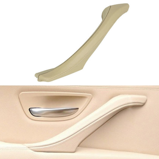 Car Leather Left Side Inner Door Handle Assembly 51417225854 for BMW 5 Series F10 / F18 2011-2017(Beige) - Door Handles by PMC Jewellery | Online Shopping South Africa | PMC Jewellery