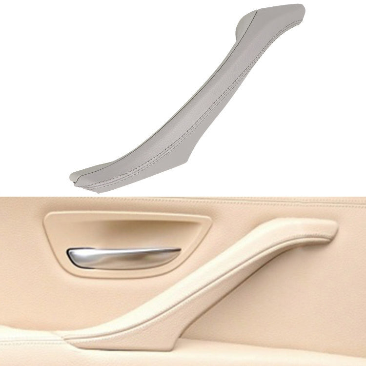 Car Leather Left Side Inner Door Handle Assembly 51417225854 for BMW 5 Series F10 / F18 2011-2017(Grey) - Door Handles by PMC TechLife | Online Shopping South Africa | PMC TechLife | Buy Now Pay Later Mobicred