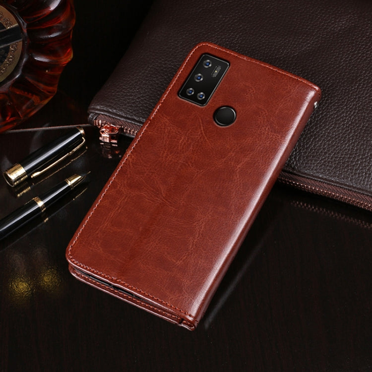 For Cubot C20 idewei Crazy Horse Texture Horizontal Flip Leather Case with Holder & Card Slots & Wallet(Rose Red) - free shipping - PMC Jewellery - Order now!