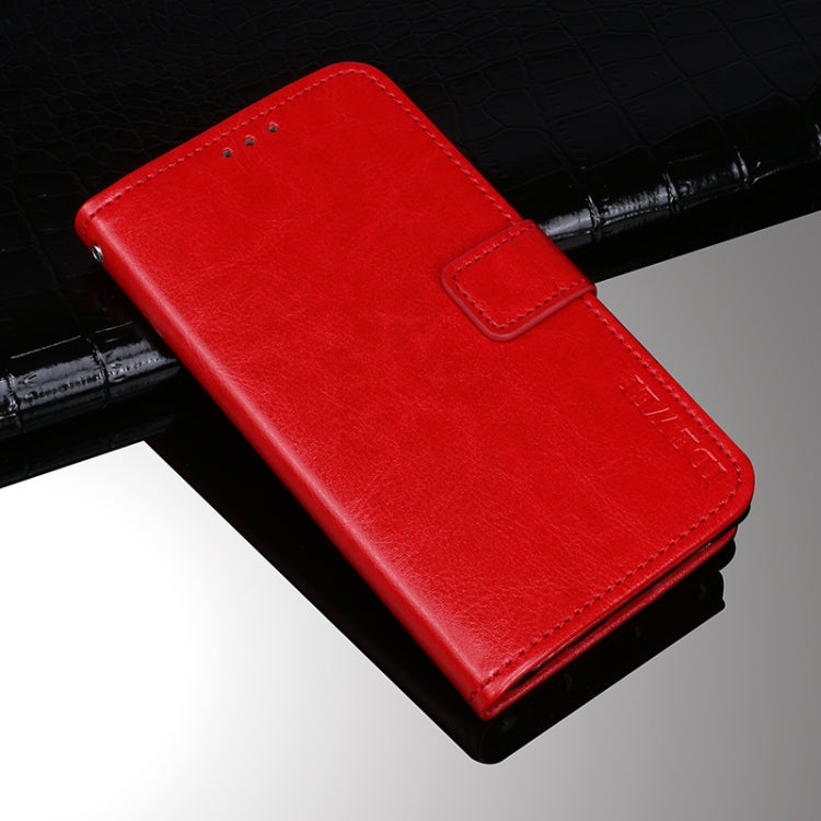 For Oukitel C23 Pro idewei Crazy Horse Texture Horizontal Flip Leather Case with Holder & Card Slots & Wallet(Red) - More Brand by idewei | Online Shopping South Africa | PMC Jewellery | Buy Now Pay Later Mobicred