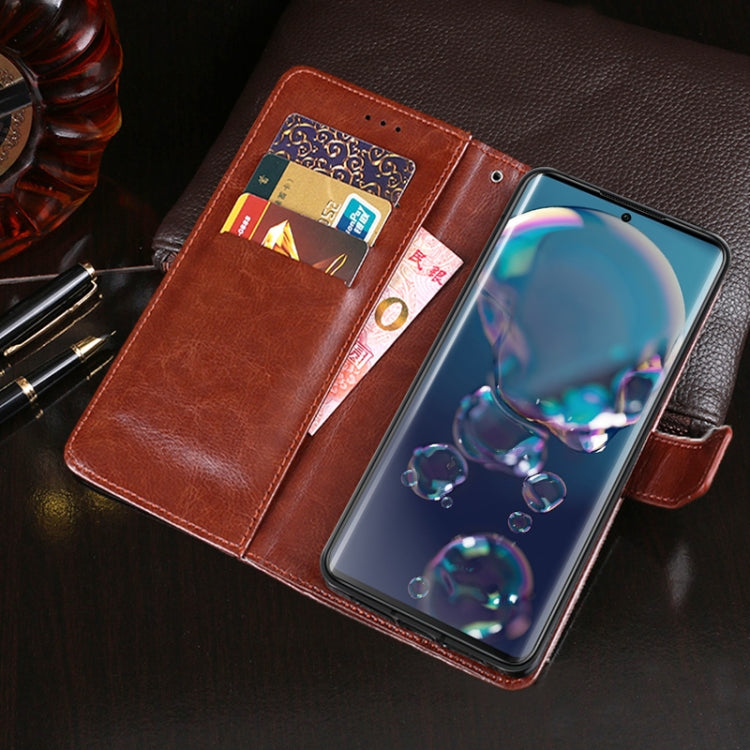 For Sharp Aquos R6 idewei Crazy Horse Texture Horizontal Flip Leather Case with Holder & Card Slots & Wallet(Sky Blue) - More Brand by idewei | Online Shopping South Africa | PMC Jewellery | Buy Now Pay Later Mobicred