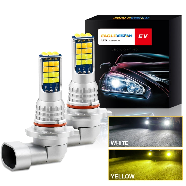 2 PCS V6 9005 DC9-36V 30W 3000LM IP65 Car LED Double Color Fog Light with 30LEDs SMD-2525 Lamp - Fog / Driving Lights by PMC Jewellery | Online Shopping South Africa | PMC Jewellery | Buy Now Pay Later Mobicred