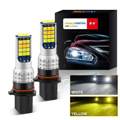 2 PCS V6 P13W DC9-36V 30W 3000LM IP65 Car LED Double Color Fog Light with 30LEDs SMD-2525 Lamp - Fog / Driving Lights by PMC Jewellery | Online Shopping South Africa | PMC Jewellery | Buy Now Pay Later Mobicred