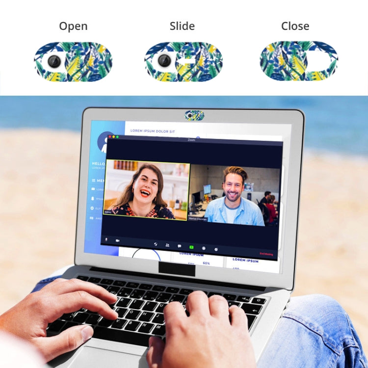 8 PCS Universal Oval Shape Design WebCam Cover Camera Cover for Desktop, Laptop, Tablet, Phones, Color Random(Flower Style) - Other by PMC TechLife | Online Shopping South Africa | PMC TechLife
