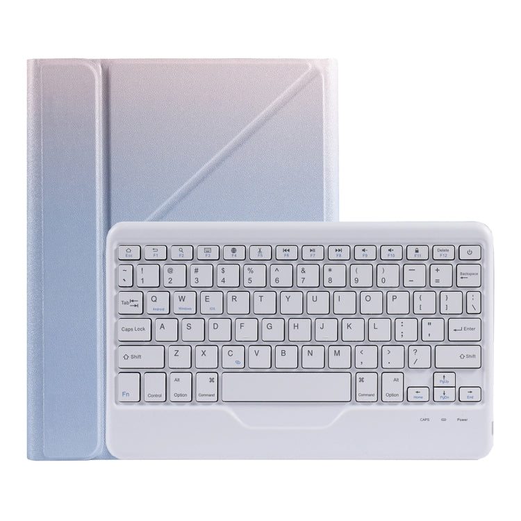 B09 Splittable Bluetooth Keyboard Leather Tablet Case with Triangle Holder & Pen Slot For iPad 10.2 2020 & 2019 / Pro 10.5 inch / Air 3 10.5 inch(Gradient Purple) - Universal by PMC TechLife | Online Shopping South Africa | PMC TechLife