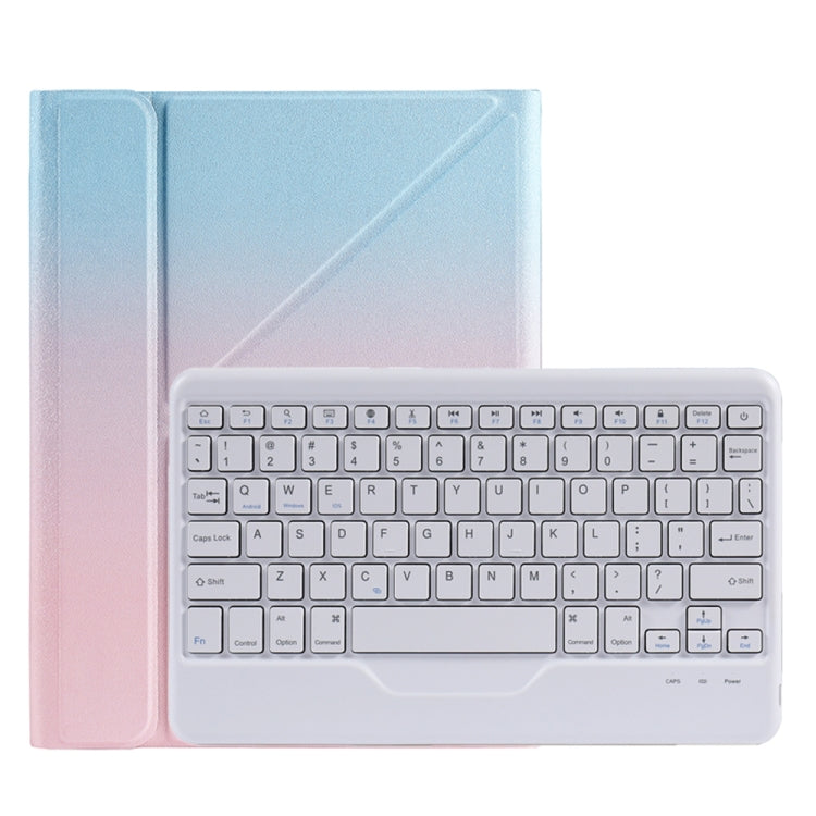 B09 Splittable Bluetooth Keyboard Leather Tablet Case with Triangle Holder & Pen Slot For iPad 10.2 2020 & 2019 / Pro 10.5 inch / Air 3 10.5 inch(Gradient Blue Pink) - Universal by PMC TechLife | Online Shopping South Africa | PMC TechLife