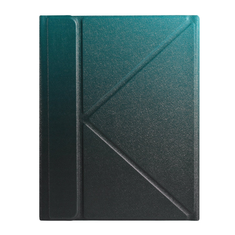 B011 Splittable Bluetooth Keyboard Leather Tablet Case with Triangle Holder & Pen Slot For iPad Pro 11 inch 2021 & 2020 & 2018 / Air 4 10.9 inch(Gradient Dark Green) - Universal by PMC TechLife | Online Shopping South Africa | PMC TechLife