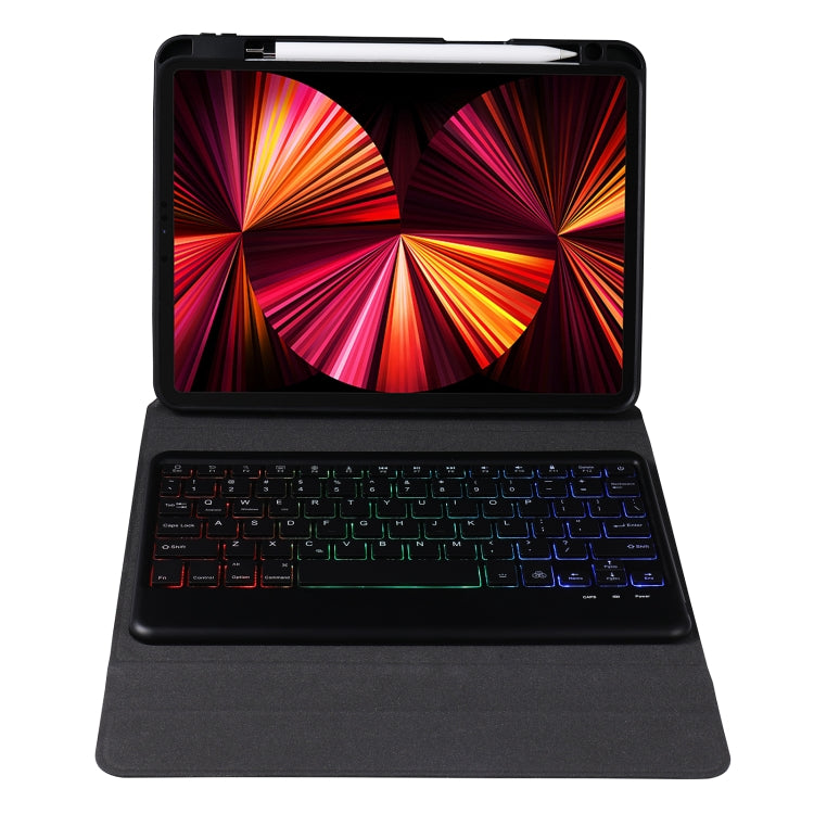 B09S Splittable Backlight Bluetooth Keyboard Leather Tablet Case with Triangle Holder & Pen Slot For iPad 10.2 2020 & 2019 / Pro 10.5 inch / Air 3 10.5 inch(Black Diamond Pattern) - Universal by PMC TechLife | Online Shopping South Africa | PMC TechLife