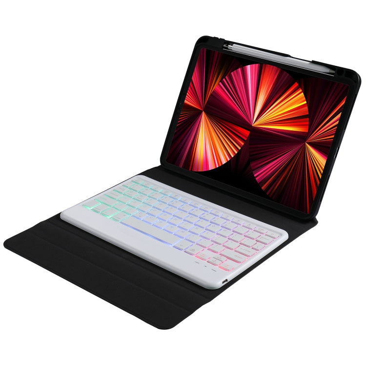 B011S Splittable Backlight Bluetooth Keyboard Leather Tablet Case with Triangle Holder & Pen Slot For iPad Pro 11 inch 2021 & 2020 & 2018 / Air 4 10.9 inch(Gradient Purple) - Universal by PMC TechLife | Online Shopping South Africa | PMC TechLife