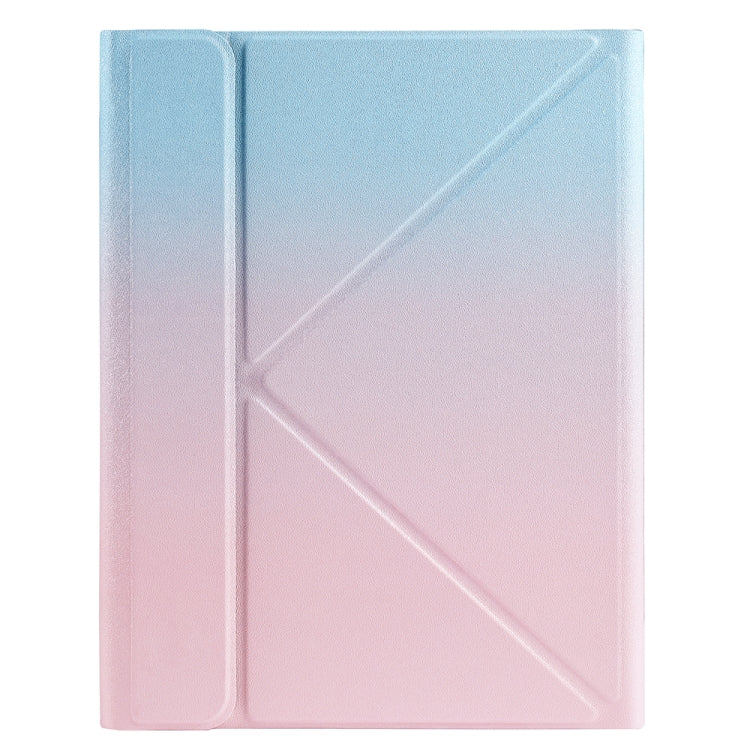 B011S Splittable Backlight Bluetooth Keyboard Leather Tablet Case with Triangle Holder & Pen Slot For iPad Pro 11 inch 2021 & 2020 & 2018 / Air 4 10.9 inch(Gradient Blue Pink) - Universal by PMC TechLife | Online Shopping South Africa | PMC TechLife