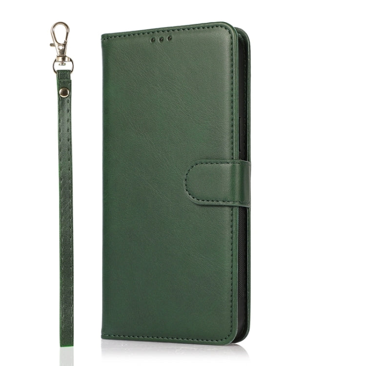 For Xiaomi Redmi Note 8 Pro Calf Texture 2 in 1 Detachable Magnetic Back Cover Horizontal Flip Leather Case with Holder & Card Slots & Wallet & Photo Frame (Green) - Xiaomi Cases by PMC Jewellery | Online Shopping South Africa | PMC Jewellery