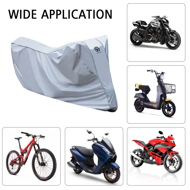 WUPP CS-1410B2 Motorcycle Thickened Oxford Cloth All-inclusive Waterproof Sun-proof Protective Cover, Size:M(Silver) - Protective Gear by WUPP | Online Shopping South Africa | PMC Jewellery | Buy Now Pay Later Mobicred