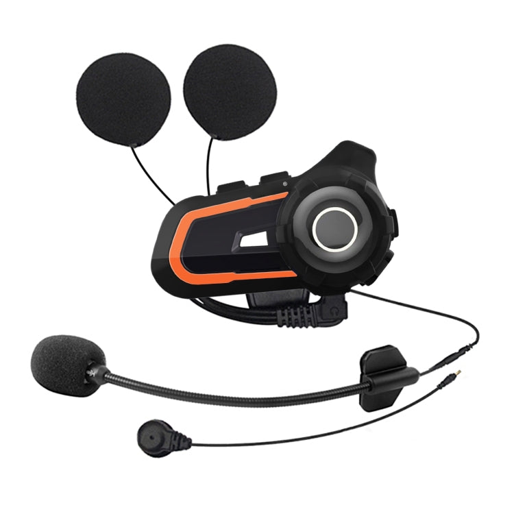 WUPP CS-1412B1 Bluetooth 5.1 S2 Motorcycle Helmet Full Duplex Bluetooth Intercom Headset Earphone(Orange) - Motorcycle Walkie Talkie by PMC Jewellery | Online Shopping South Africa | PMC Jewellery | Buy Now Pay Later Mobicred