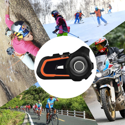 WUPP CS-1412B1 Bluetooth 5.1 S2 Motorcycle Helmet Full Duplex Bluetooth Intercom Headset Earphone(Orange) - Motorcycle Walkie Talkie by PMC Jewellery | Online Shopping South Africa | PMC Jewellery | Buy Now Pay Later Mobicred