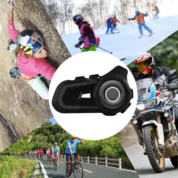 CS-1412D1 Bluetooth 5.1 S2 Motorcycle Helmet Full Duplex Bluetooth Intercom Headset Earphone(Black) - Motorcycle Walkie Talkie by PMC Jewellery | Online Shopping South Africa | PMC Jewellery | Buy Now Pay Later Mobicred