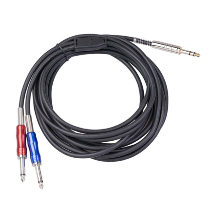 BLS0201-50 Stereo 6.35mm Male to Dual Mono 6.35mm Audio Cable, Length:5m - Microphone Audio Cable & Connector by PMC Jewellery | Online Shopping South Africa | PMC Jewellery | Buy Now Pay Later Mobicred