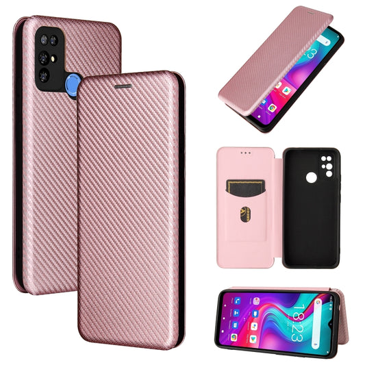 For Doogee X96 Pro Carbon Fiber Texture Horizontal Flip TPU + PC + PU Leather Case with Card Slot(Pink) - More Brand by PMC Jewellery | Online Shopping South Africa | PMC Jewellery | Buy Now Pay Later Mobicred