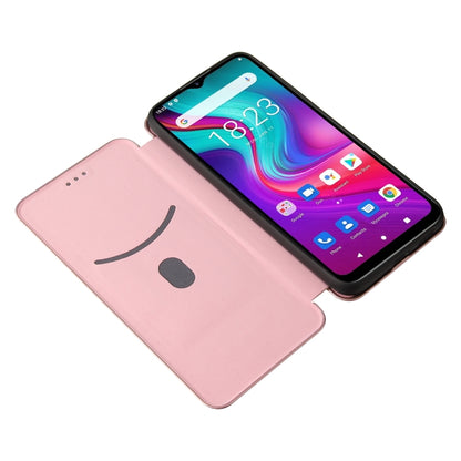 For Doogee X96 Pro Carbon Fiber Texture Horizontal Flip TPU + PC + PU Leather Case with Card Slot(Pink) - More Brand by PMC Jewellery | Online Shopping South Africa | PMC Jewellery | Buy Now Pay Later Mobicred