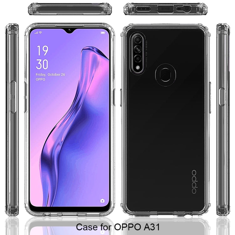 For OPPO A31 Shockproof Scratchproof TPU + Acrylic Protective Case(Transparent) - OPPO Cases by PMC Jewellery | Online Shopping South Africa | PMC Jewellery | Buy Now Pay Later Mobicred