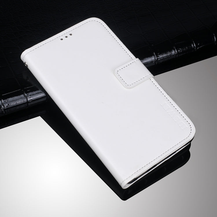 For Wiko Y62 idewei Crazy Horse Texture Horizontal Flip Leather Case with Holder & Card Slots & Wallet(White) - More Brand by idewei | Online Shopping South Africa | PMC Jewellery | Buy Now Pay Later Mobicred