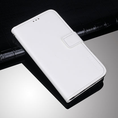 For Wiko Y62 idewei Crazy Horse Texture Horizontal Flip Leather Case with Holder & Card Slots & Wallet(White) - More Brand by idewei | Online Shopping South Africa | PMC Jewellery | Buy Now Pay Later Mobicred